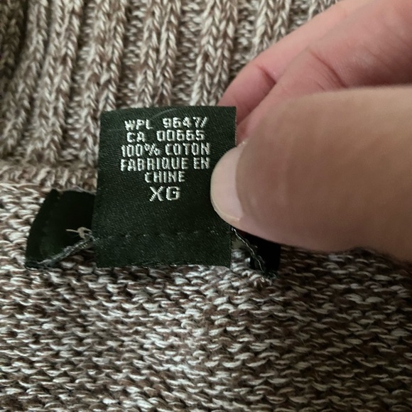 Eddie Bauer Zip-Up Sweater Brown Size XL - Picture 11 of 15